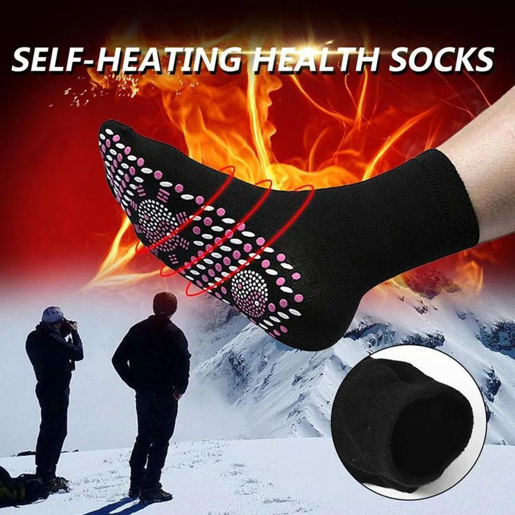 Tourmaline thermal socks ( Black )