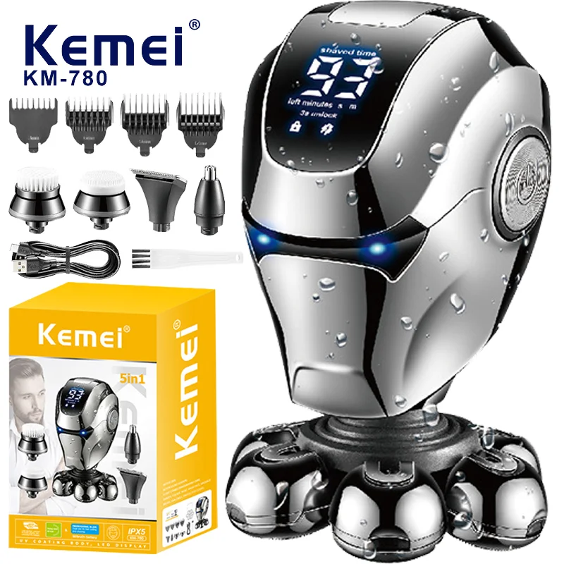 عرض ماكينة KEMEI كيمي 5 في 1 + ماكينة حلاقة الظهر الترند