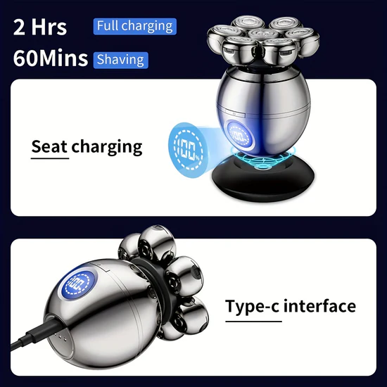 5 in 1 face and head shaver