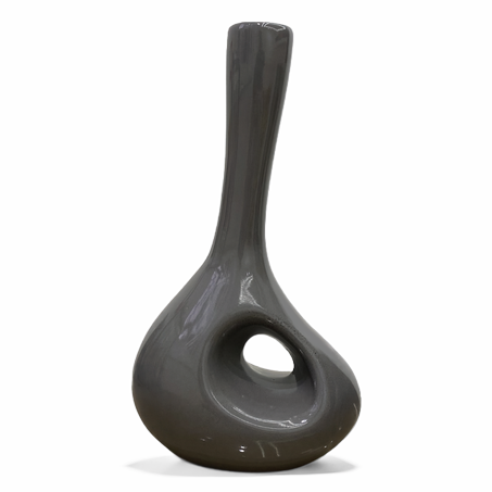 Vase Décoratif Élancé en Céramique Artisanale – Design Moderne & Sculptural, Idéal pour Salon, Mariage ou Bureau