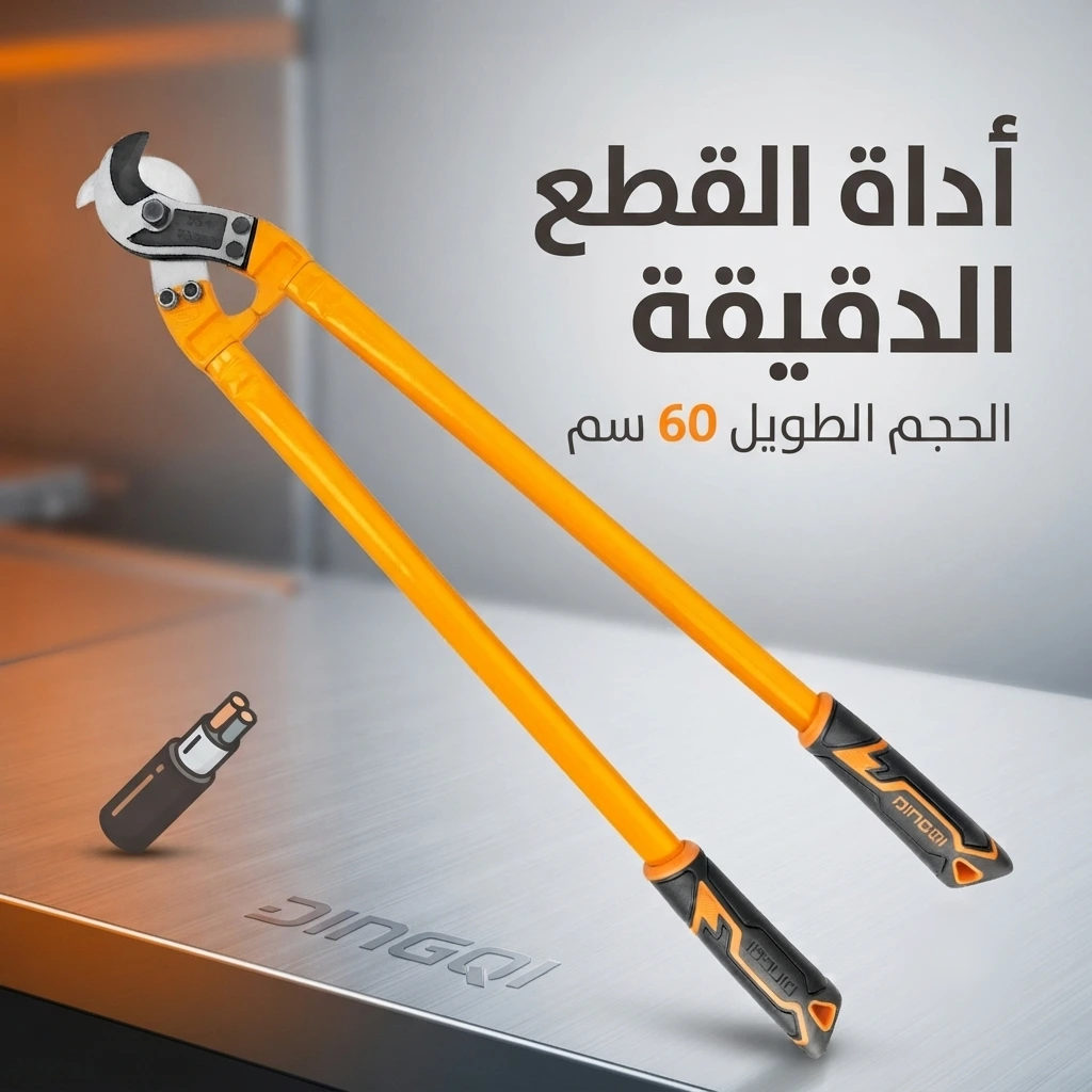 قاطع كابلات احترافي من Dingqi - طول 60 سم للأعمال الشاقة
