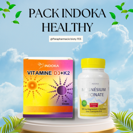 Pack Vitamine D3+K2 + Magnésium Glycinate