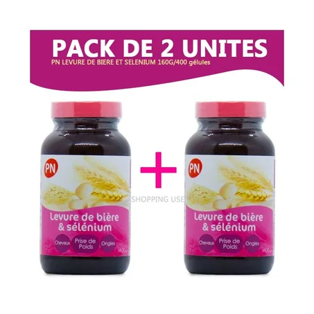 PN LEVURE DE BIERE ET SELENIUM   PACK DE   2 X 400 Cps