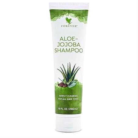 Forever Living - Aloe-Jojoba Shampoo - For All Hair Types with Aloe Vera, Vitamin A and Jojoba Oil - Tropical Fruit Fragrance - 10 fl oz