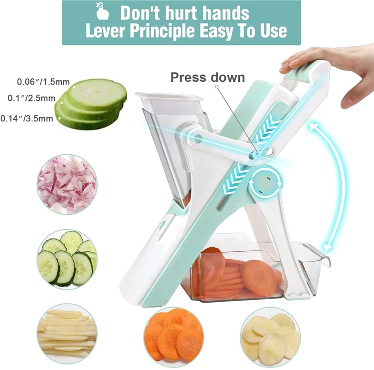 جديد قطاعة خضروات واللحم متعددة الإستعمالات عالية الجودة Multifunctional Kitchen Vegetable Cutter