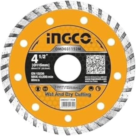 Disco de corte para metal INGCO, multicolor, 115 mm, DMD031152M