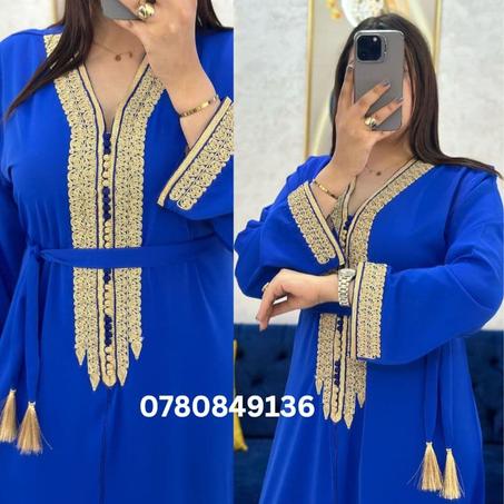 كوني نجمة⭐وسط عائلتك مع قفطان مطروز يمنحك الفخامة والأناقة في كل مناسبة🤩 سارعو بالطلب👇🏻قبل نفاذ الكمية⏳