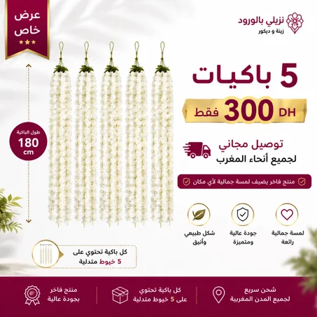 أحسن عرض 5 باكيات ب 300 درهم توصيل مجاني