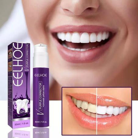 Herrnalise V34: Advanced Purple Corrector Whitening Toothpaste معجون أسنان مبيض باللون البنفسجي