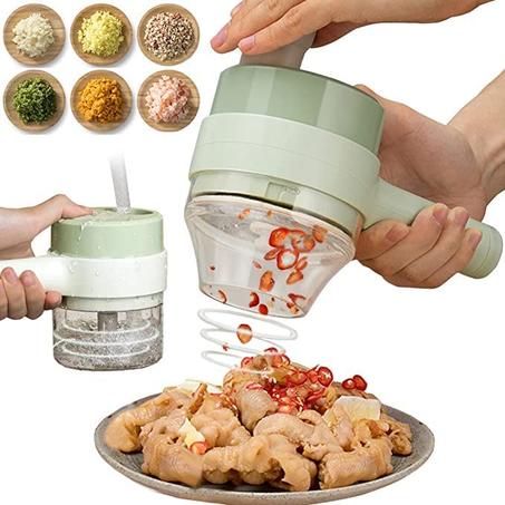Food Chopper : Electric Handheld Cooking Hammer | قطاعة الخضار الكهربائية المحمولة لا سلكية