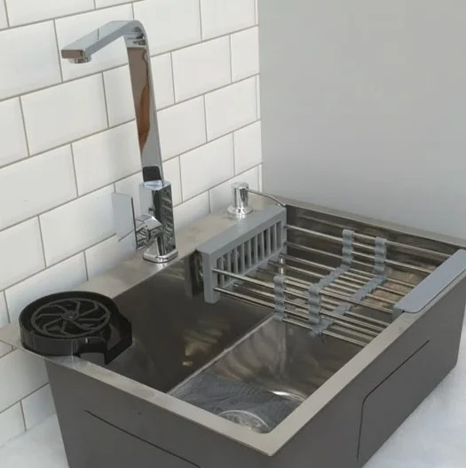 Pack Evier 60/45 + Mitigeur + Lavegoblet