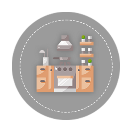 المنزل ومطبخ