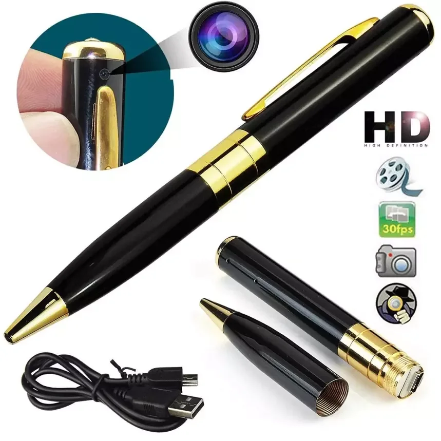 🕵️‍♂️ Stylo Caméra HD avec Micro