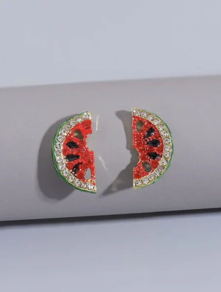 Boucles d’Oreilles “Pastèque Pop” – Fraîcheur & fun dans un bijou 🍉