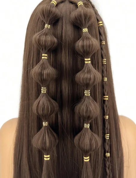 ✨Les anneaux dorés et Argentée qui transforment ta coiffure en œuvre d’art ✨