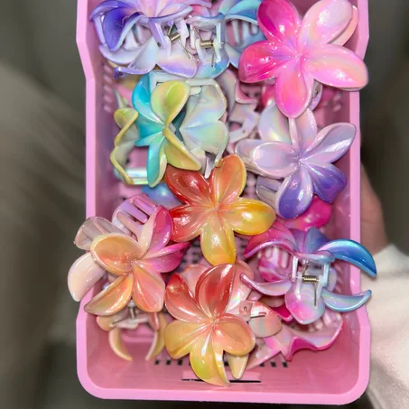 Pince à cheveux florale 🌸🌺