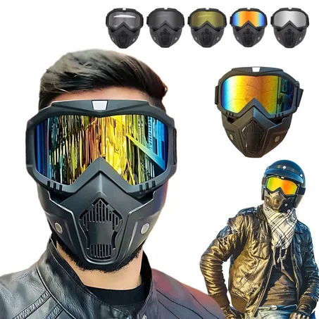 🏍️ Lunettes Moto & Masque de Protection – Style Sportif