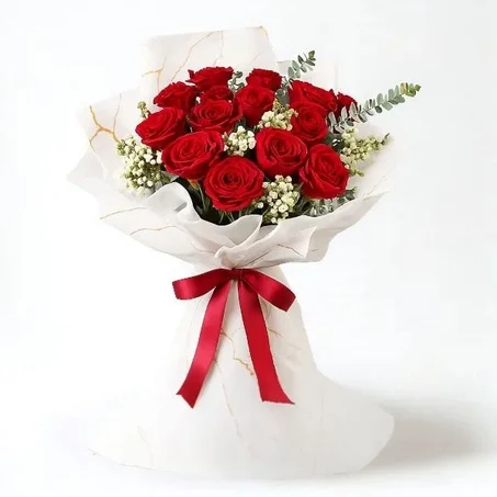 Bouquet Chic “Élégance Marbre