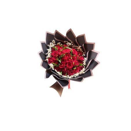 🌹 Bouquet de Roses & Gypsophile
