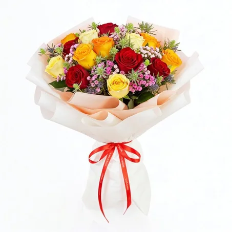 🎨 Bouquet — Arc-en-Ciel Fleuri