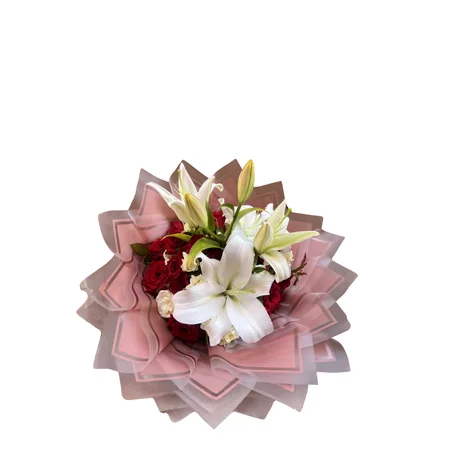 🌹 Bouquet de Roses et Lys