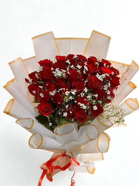 🌹 Bouquet “Blanc & Or