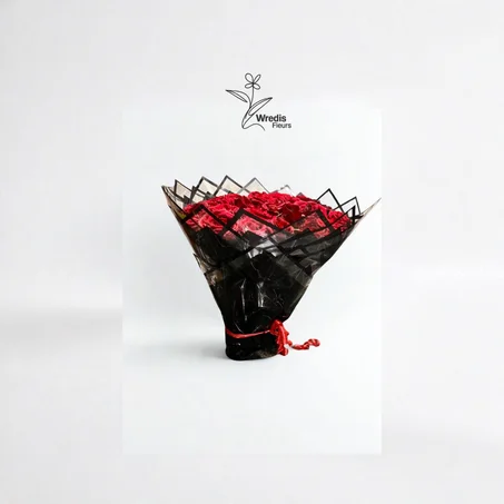 Grand Bouquet Noir & Rouge