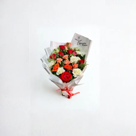 Bouquet Vert & Blanc Nature