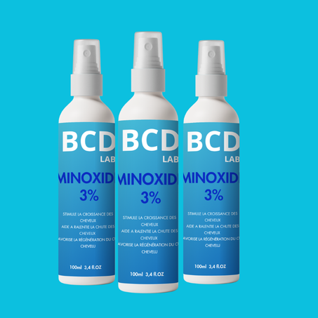 BCDlab MINOXIDIL 3% 100ml PACK DE 3