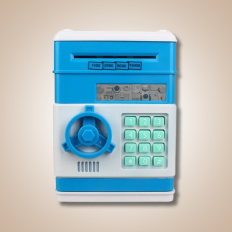 ماكينة صرف النقود للأطفال (أزرق)