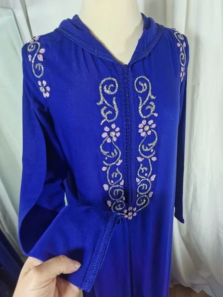 ROYALE BLUE MOROCCAN DJELLABA FOR WOMEN