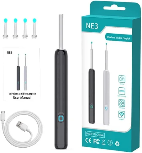 Wireless HD Ear Cleaner Otoscope – منظار الأذن اللاسلكي لتنظيف شمع الأذن