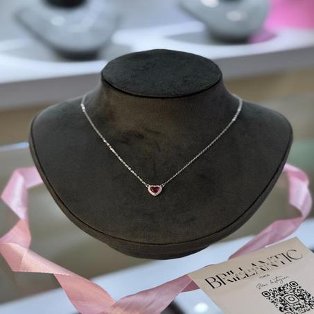 Collier Coeur Rouge Passion