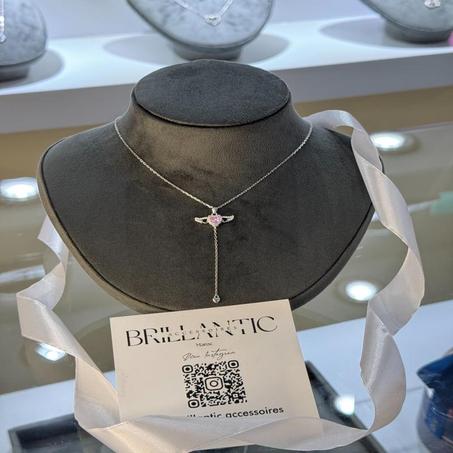 Collier Aile d'Ange Scintillant