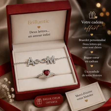 Bracelet Personnalisé Infini avec Initiales