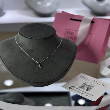 Collier Argent Initiale