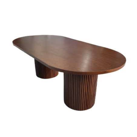 Table à Manger Rectangulaire en bois pietement cylindrique