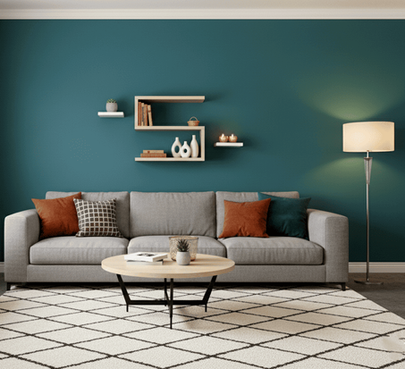 رف جداري أنيق بتصميم عصري متعدد القطع