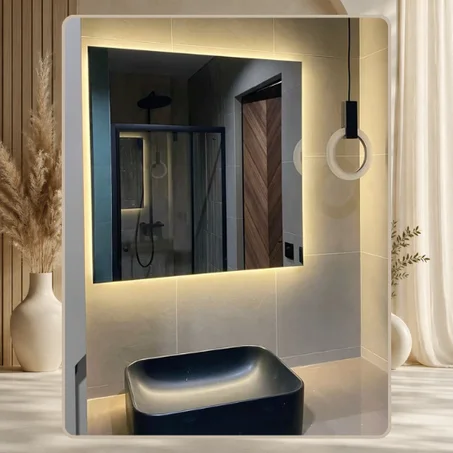 Miroir LED Carré – Design Moderne avec Éclairage LED Premium | OLVIA