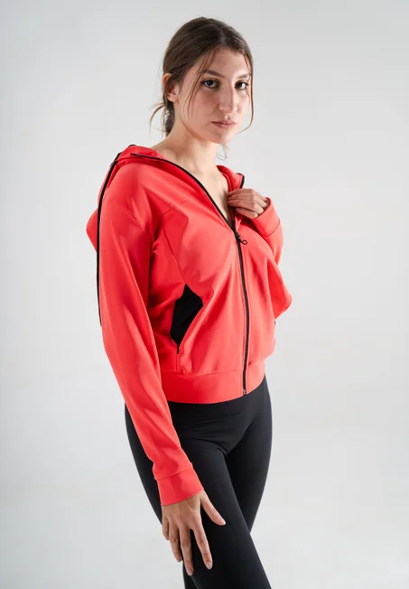 veste de sport pour femme couleur saumon