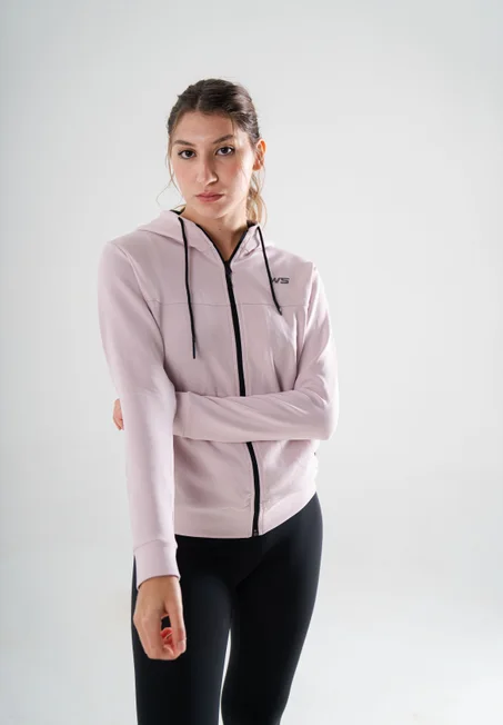 veste de sport pour femme couleur rose clair