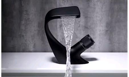 Robinet lavabo avec poignée unique