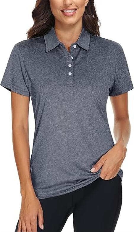GOLF POLO تيشورت نسائي بأربع أزرار