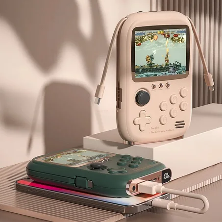 Console de jeu portable rétro avec power bank intégré