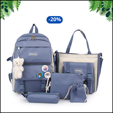 طقم حقيبة مدرسية عالية الجودة ومتعددة الاستعمالات