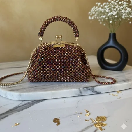 حقيبة عقيق طبيعي – قطعة فريدة لا تتكرر