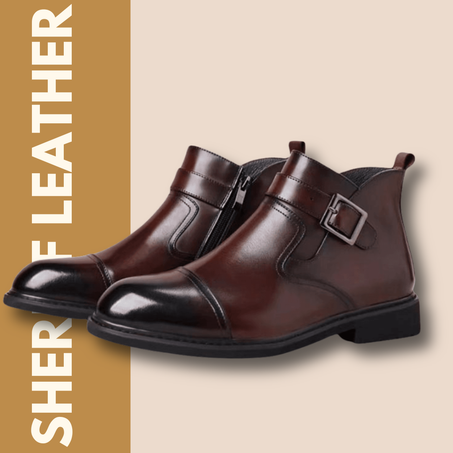 Bottes en Cuir de Vache pour Hommes – Élégance