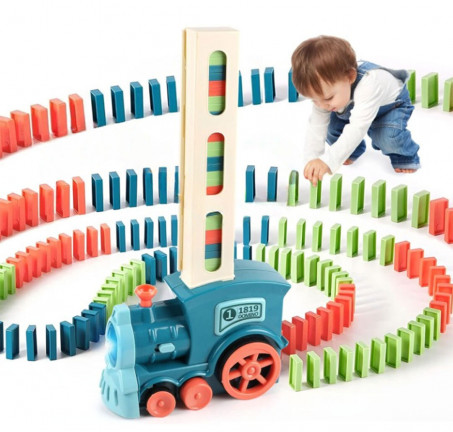 domino train toy