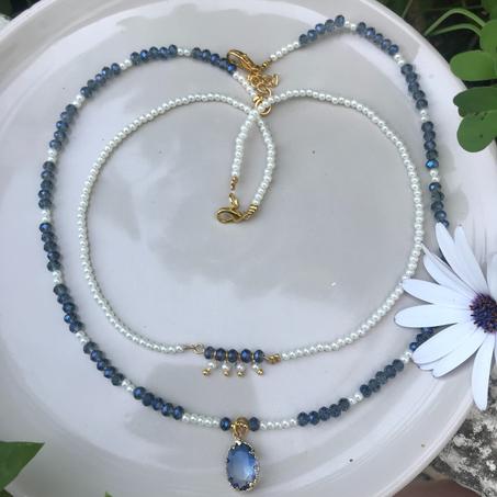 Collier et boucles d'oreilles