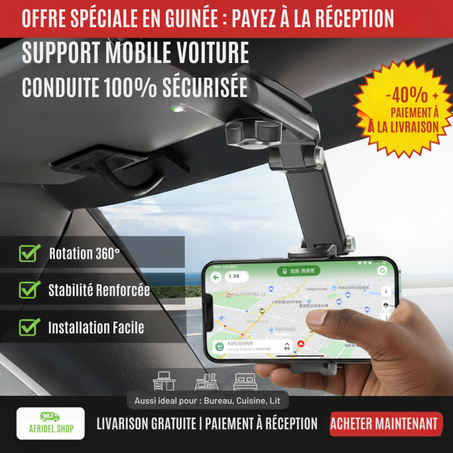 🔥OFFRE DU JOUR! 40% de réduction ! - Support mobile rotatif et extensible pour voiture